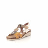 Nu-pieds en cuir bronze